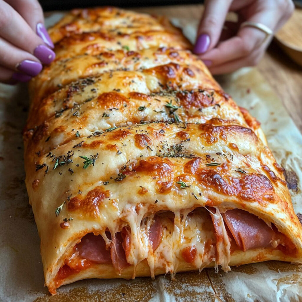 Cheesy Pepperoni Bread Loaf, Cheesy, Bread Loaf, Bread