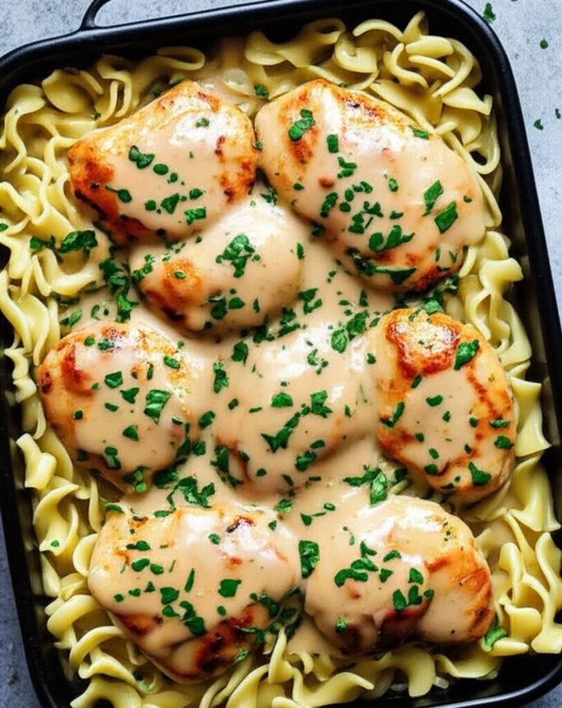 Creamy Baked Chicken with Egg Noodles, easy creamy baked chicken with egg noodles, Old fashioned chicken and egg noodles recipe, Creamy chicken and egg noodles recipe, Best chicken and noodles recipe ever, Creamy chicken and noodles recipe, Chicken and noodles with cream of chicken soup, Creamy chicken and noodles with vegetables, Easy chicken noodle recipes with few ingredients