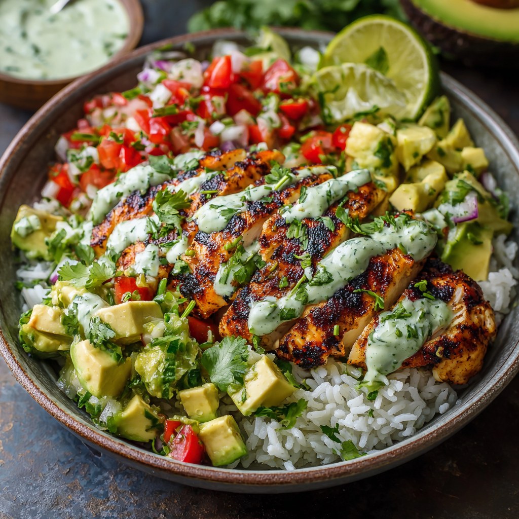 Grilled Chicken Avocado Salsa Bowls, Grilled chicken avocado salsa bowls healthy, Grilled chicken with avocado salsa, Grilled cilantro lime chicken with avocado salsa, Easy chicken and avocado recipes, Chicken avocado rice bowl