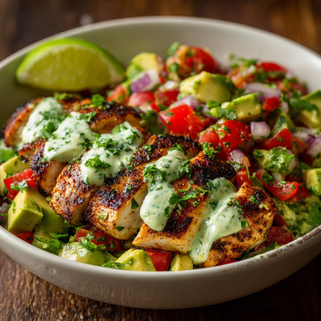 Grilled Chicken Avocado Salsa Bowls, Grilled chicken avocado salsa bowls healthy, Grilled chicken with avocado salsa, Grilled cilantro lime chicken with avocado salsa, Easy chicken and avocado recipes, Chicken avocado rice bowl